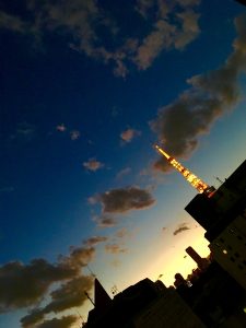 ぁ！(◎_◎;)…東京🗼towerサマ上空に~(p_-)…アレは~⁉️