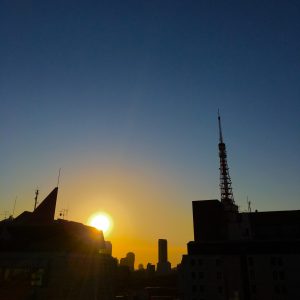 2018/2/14 16時台後半…この日、港区の最高気温は11℃…3月の暖かさ～♪