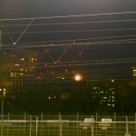 低い空に大きな満月登場…でした。